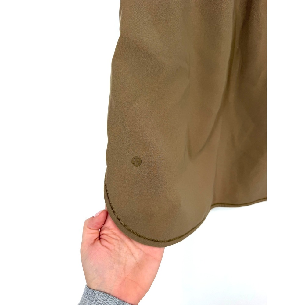 Lululemon On The Fly Brown Stretch Knee Length Athletic Skirt Pockets 8 W8a87s - Picture 6 of 9